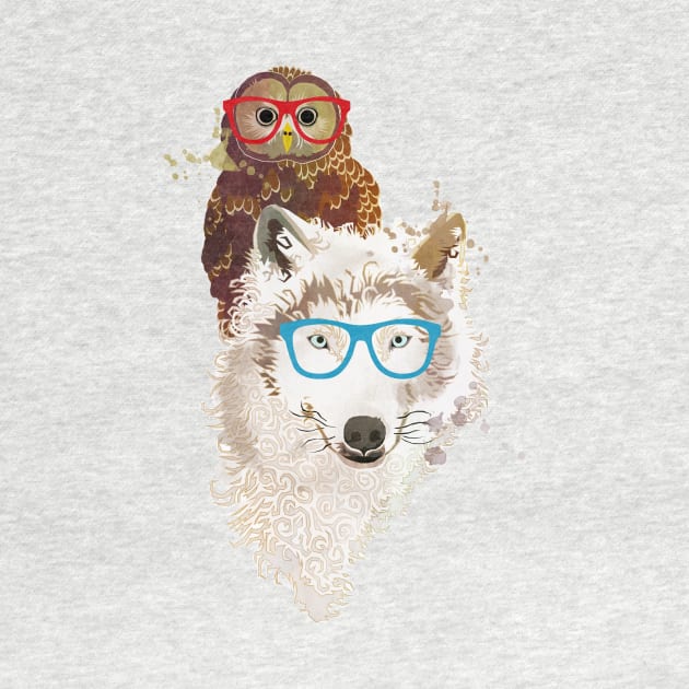 The Owl & The Wolf by albdesigns